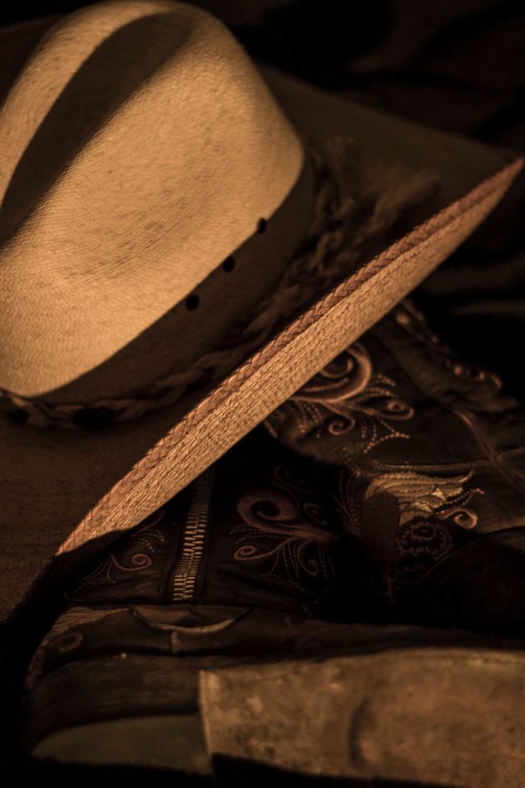 Cowboy boots and hat