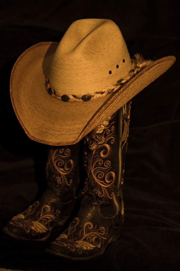 Cowboy boots and hat