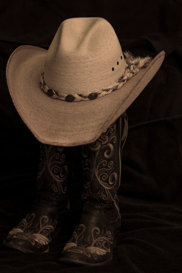 Cowboy boots and hat