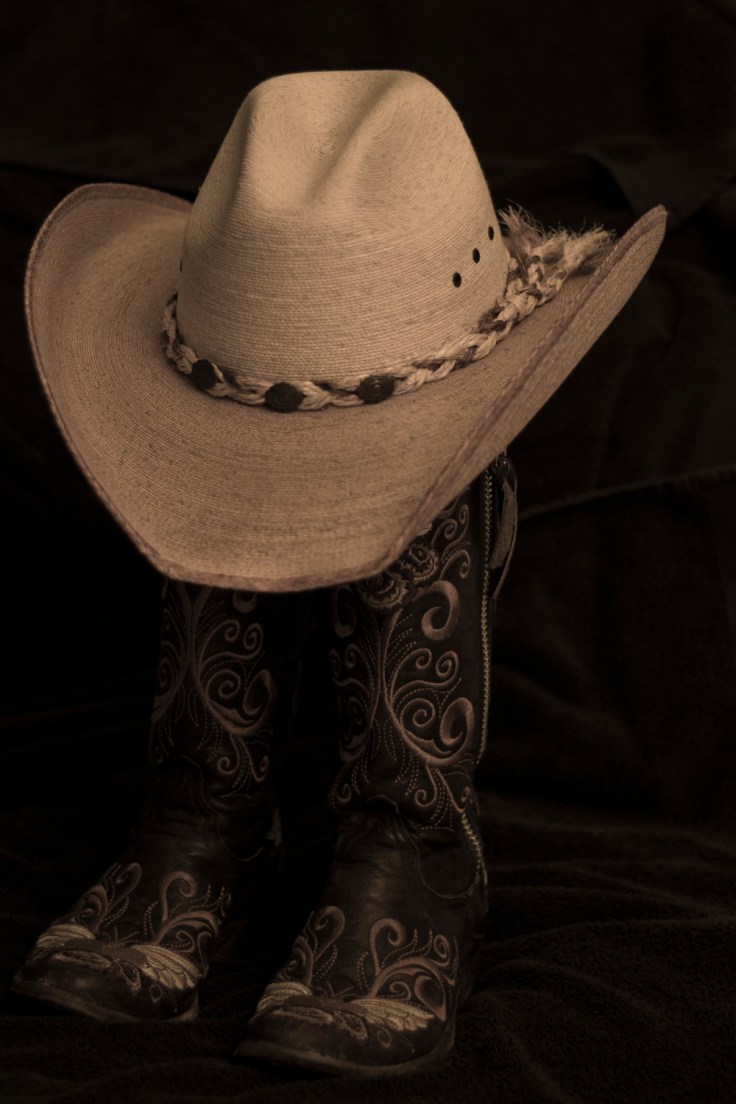 Cowboy boots and hat